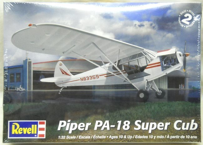 Revell 1/32 Piper PA-18 Super Cub - Or L-18C - Civil USA Or US Army, 85-5483 plastic model kit